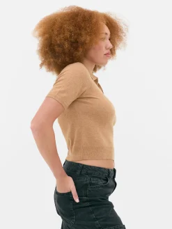 Femme Primark Pulls Et Gilets|Haut En Maille Fine à Col Et Manches Courtes