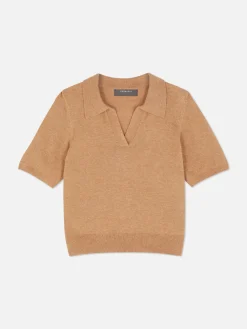 Femme Primark Pulls Et Gilets|Haut En Maille Fine à Col Et Manches Courtes