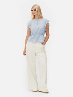 Femme Primark Chemises Et Blouses|Haut Sans Manches En Broderie Anglaise