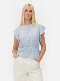 Femme Primark Chemises Et Blouses|Haut Sans Manches En Broderie Anglaise