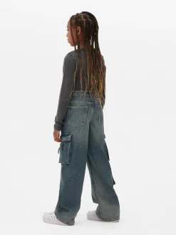 Enfant Primark Jean|Jean Cargo à Effet Vieilli