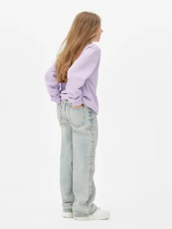 Enfant Primark Jean|Jean Denim à Effet Vieilli Et Clous