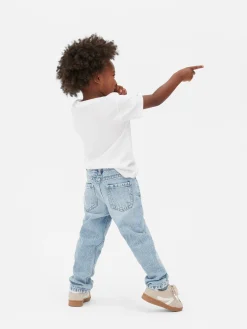 Enfant Primark Jean|Jean Denim Coupe Droite Effet Vieilli