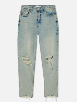 Femme Primark Denim|Jean|Jean Mom En Denim Déchiré
