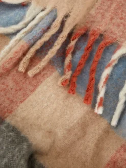 Primark Couvertures Et Jetés De Lit|Jeté De Lit à Carreaux En Tissu Brossé