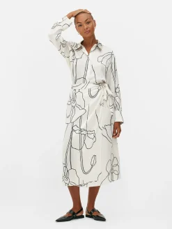 Femme Primark Jupes|Jupe Portefeuille Mi-longue Graphique à Coordonner