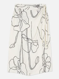 Femme Primark Jupes|Jupe Portefeuille Mi-longue Graphique à Coordonner