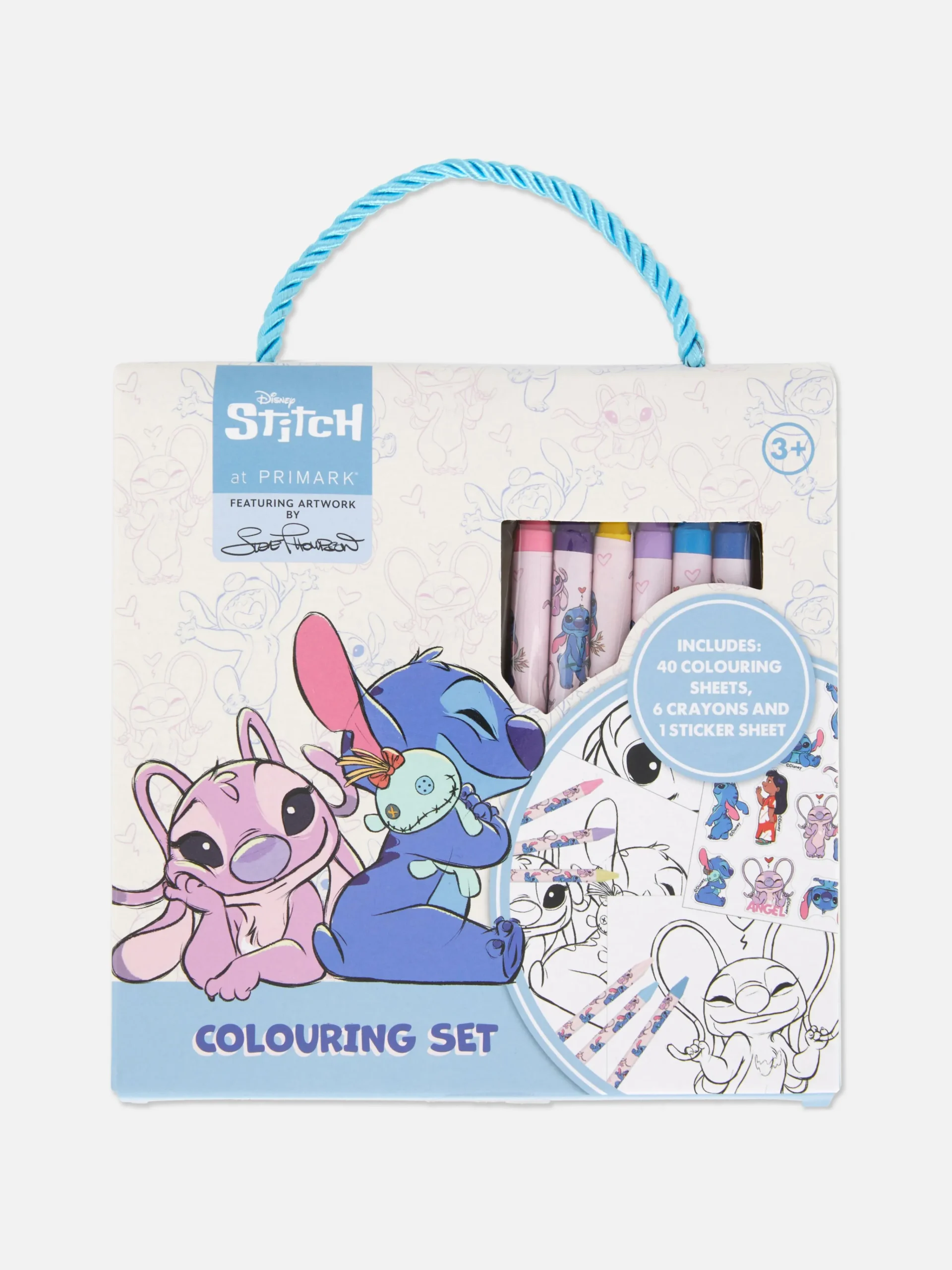 Enfant Primark Loisirs Creatifs|Kit De Coloriage à Emporter Disney Stitch Et Angel