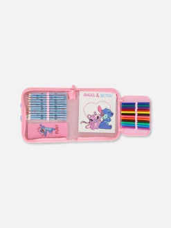 Enfant Primark Crayons De Couleur|Kit De Fournitures De Bureau Disney Stitch & Angel
