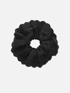 Femme Primark Accessoires Cheveux|Large Chouchou Cheveux En Broderie Anglaise