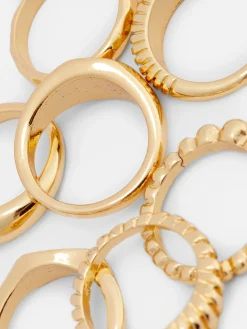 Femme Primark Bijoux|Lot De 8 Bagues Variées