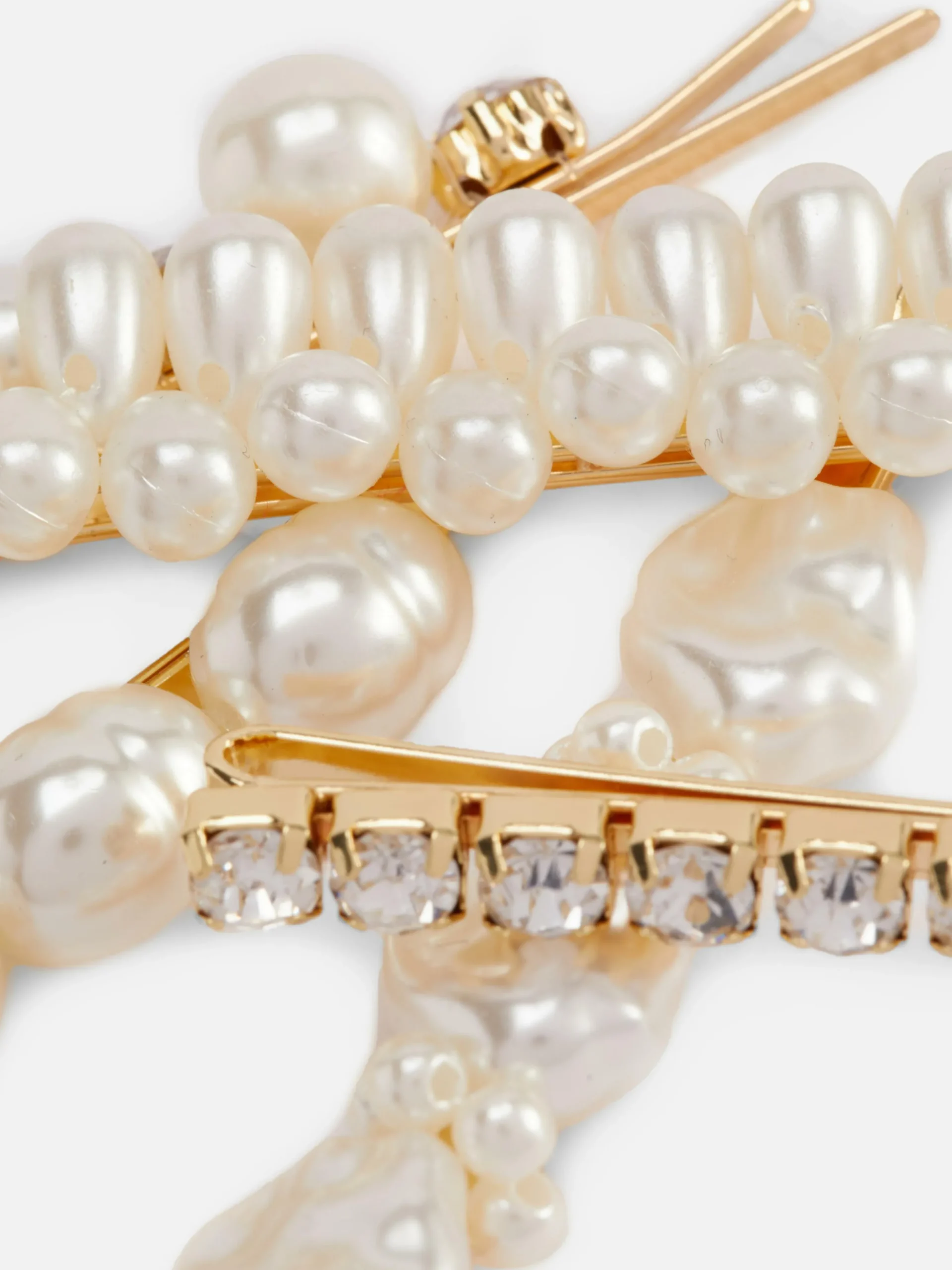 Femme Primark Accessoires Cheveux|Lot De 5 Barrettes à Fausses Perles