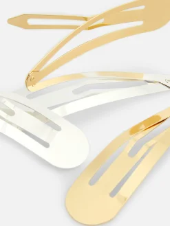 Femme Primark Accessoires Cheveux|Lot De 4 Barrettes En Métal