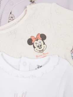 Primark Bodies Et Debardeurs|Bodies Et Debardeurs|Lot De 3 Bodys à Manches Longues Disney Minnie Mouse Et Ses Amis