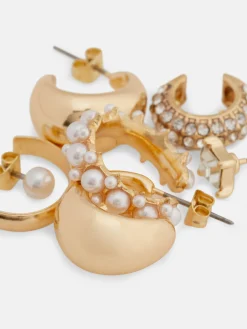 Femme Primark Bijoux|Lot De 6 Boucles D'oreilles à Fausses Perles