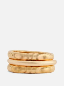 Femme Primark Bijoux|Lot De 3 Bracelets Jonc Texturés Rita Ora