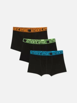 Homme Primark Sous-Vêtements|Lot De 3 Caleçons à Taille De Couleur Vive
