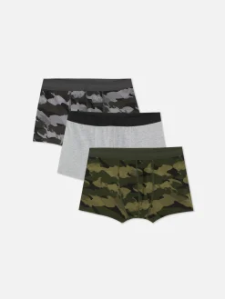 Homme Primark Sous-Vêtements|Lot De 3 Caleçons Camouflage En Coton Majoritaire