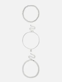 Femme Primark Bijoux|Lot De 3 Chaînes De Cheville Infinité Et Initiale