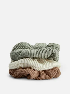 Femme Primark Accessoires Cheveux|Lot De 3 Chouchous Côtelés