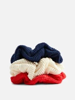 Femme Primark Accessoires Cheveux|Lot De 3 Chouchous Côtelés