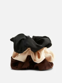 Femme Primark Accessoires Cheveux|Lot De 3 Chouchous En Satin