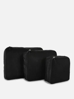 Primark Accessoires Voyages|Lot De 3 Cubes De Rangement En Maille