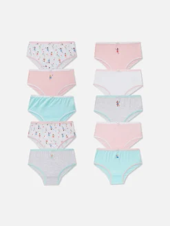 Enfant Primark Sous-Vêtement|Lot De 10 Culottes à Imprimé Fées