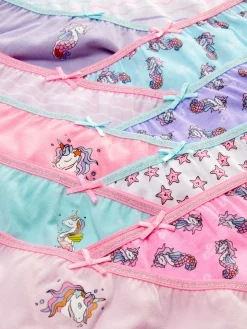 Enfant Primark Sous-Vêtement|Lot De 10 Culottes à Imprimé Licorne
