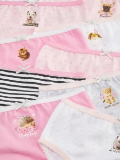 Enfant Primark Sous-Vêtement|Lot De 10 Culottes à Imprimé Animal