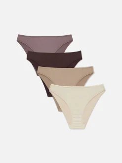 Femme Primark Culotte|Lot De 4 Culottes échancrées