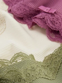 Femme Primark Culotte|Lot De 3 Culottes En Microfibre Et En Dentelle