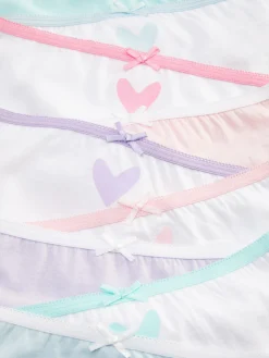 Enfant Primark Sous-Vêtement|Lot De 10 Culottes Graphiques à Motif Cœur