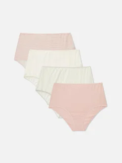 Femme Primark Culotte|Lot De 4 Culottes Hautes Pour Tous Les Jours