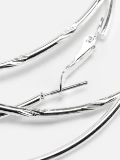 Femme Primark Bijoux|Lot De 2 Grandes Paires De Créoles