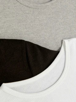 Enfant Primark Sous-Vêtement|Lot De 3 Hauts Thermiques à Manches Courtes