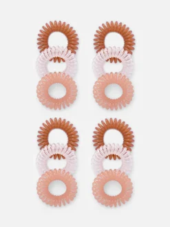 Femme Primark Accessoires Cheveux|Lot De 12 élastiques Pour Cheveux En Spirale