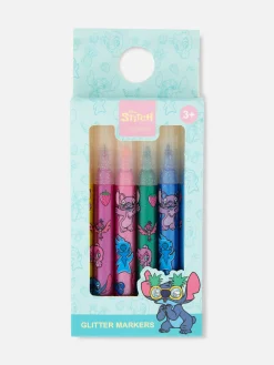 Enfant Primark Loisirs Creatifs|Lot De 6 Marqueurs à Paillettes Disney Lilo & Stitch
