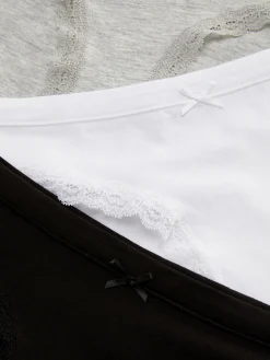 Femme Primark Culotte|Lot De 3 Mini Culottes Avec Finitions En Dentelle