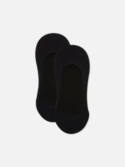Femme Primark Chaussettes|Lot De 2 Paires De Chaussettes Invisibles Côtelées En Microfibre