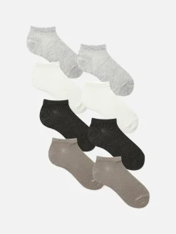 Femme Primark Chaussettes|Lot De 7 Paires De Chaussettes De Sport Côtelées Ton Sur Ton