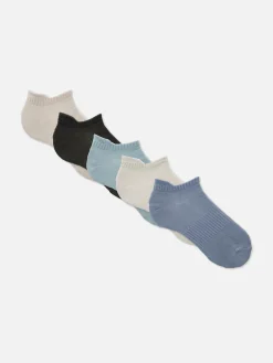 Femme Primark Chaussettes|Lot De 5 Paires De Chaussettes De Sport En Microfibre
