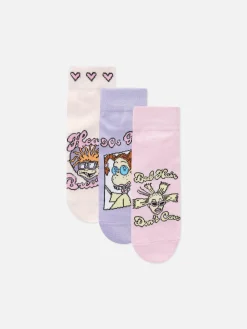 Femme Primark Chaussettes|Lot De 3 Paires De Chaussettes Pour Baskets Nickelodeon