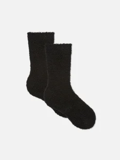 Femme Primark Chaussettes|Lot De 2 Paires De Chaussettes En Bouclé Duveteux