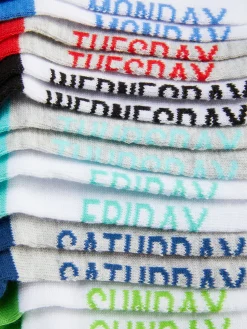 Enfant Primark Chaussettes|Lot De 7 Paires De Chaussettes Jours De La Semaine