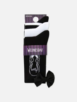 Femme Primark Tout Halloween|Chaussettes|Lot De 3 Paires De Chaussettes Mercredi Addams