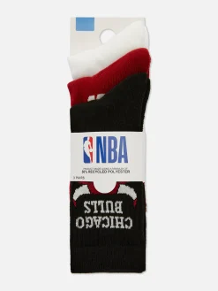 Homme Primark Chaussettes|Lot De 3 Paires De Chaussettes NBA Chicago Bulls
