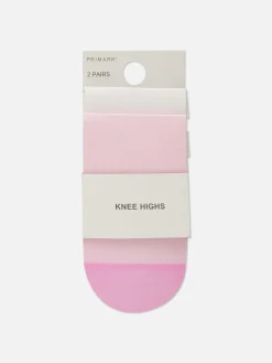 Femme Primark Chaussettes|Lot De 2 Paires De Chaussettes Hautes