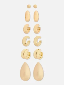 Femme Primark Bijoux|Lot De 6 Paires De Manchettes D'oreilles