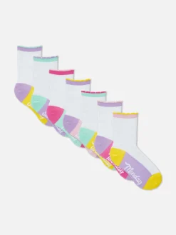 Enfant Primark Chaussettes Et Collants|Lot De 7 Paires De Socquettes Jours De La Semaine